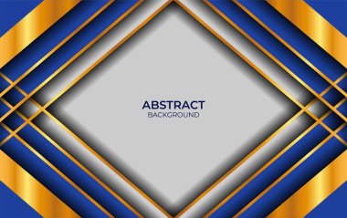Lüks Tasarım Biçimi Mavi ve Altın Arkaplan