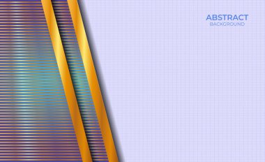 Arkaplan Tasarımı Soyut Biçim Mavi ve Altın