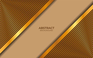 Soyut Kahverengi ve Altın Tasarım 