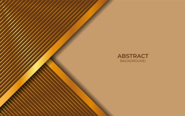 Soyut Kahverengi ve Altın Arkaplan Tasarımı