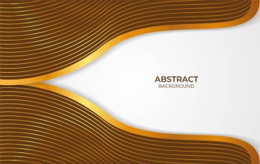 Özgeçmiş: Soyut Kahverengi ve Altın Tasarım