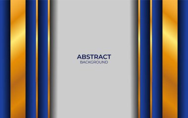 Lüks Arkaplan Mavi ve Altın Tasarım