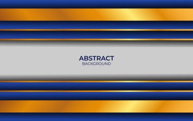 Lüks Arkaplan Tasarımı Mavi ve Altın