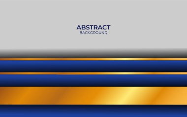 Tasarım Mavi ve Altın Lüks Arkaplan