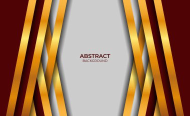 Kırmızı ve Altın Lüks Arkaplan Tasarımı