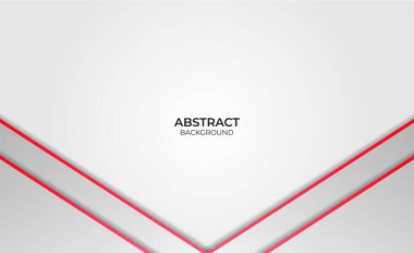 Soyut Kırmızı ve Beyaz Tasarım