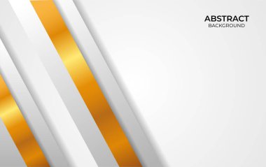 Soyut Arkaplan Beyaz ve Altın Tasarım