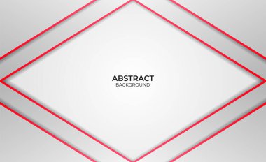 Arkaplan Kırmızı ve Beyaz Soyut Tasarımı