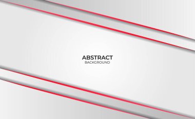 Soyut Arkaplan Kırmızı ve Beyaz Tasarım