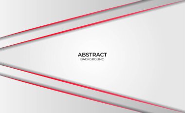 Soyut Kırmızı ve Beyaz Arkaplan Tasarımı