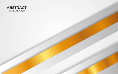 Soyut Arkaplan Tasarımı Beyaz ve Altın