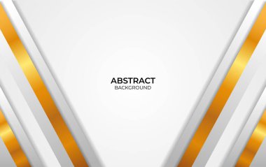 Soyut Beyaz ve Altın Arkaplan