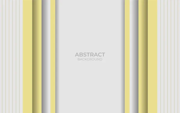 Design Astratto Bianco Giallo — Vettoriale Stock