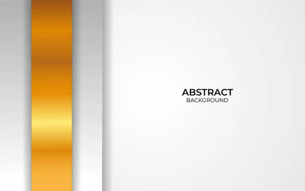 Дизайн Белый Золотой Абстрактный Фон — стоковый вектор