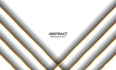 Lüks Arkaplan Beyaz ve Altın Tasarım 