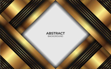 Arkaplan Lüks Altın ve Siyah Tasarım