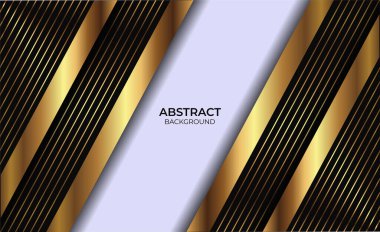 Tasarım Arkaplan Lüks Altın ve Siyah