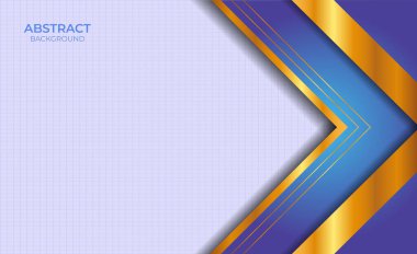 Tasarım Sunumu Mavi ve Altın Arkaplan