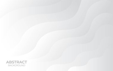 Arkaplan beyaz ve gri renk eğrisi soyut