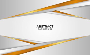 Zarif geometrik altın ve gri profesyonel arkaplan