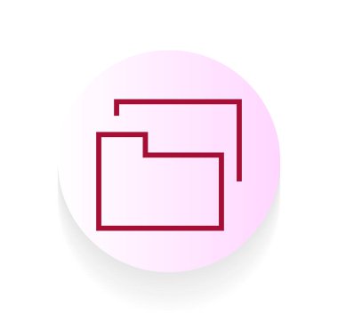 dizin çizgisi simgesi kırmızı renk tasarımı