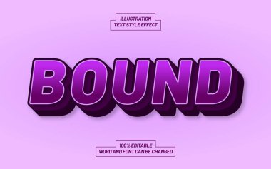 Bağlı 3B Kalın Metin Biçimi Efekti