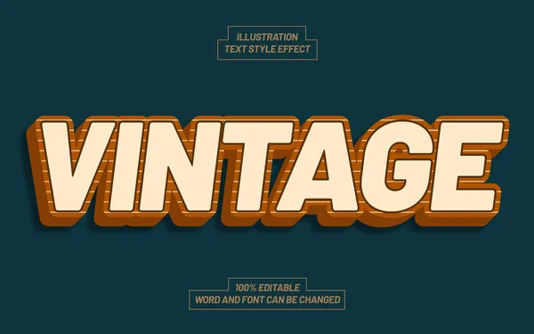 Vintage Text Style Effekt — Stockvektor