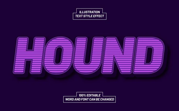 Hound Text Effekt — Stockvektor