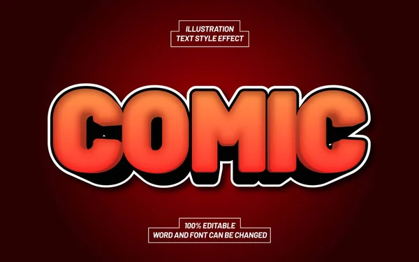 Comic Text Stil Effekt — Stockvektor