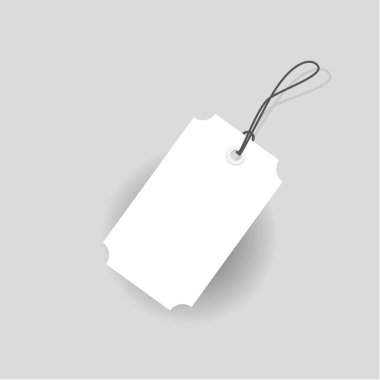 İndirimli Boş Etiket Vektörü