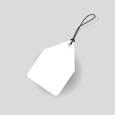 İndirimli Boş Etiket Vektörü