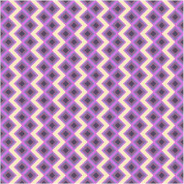 Tarafsız renklerde soyut geometrik kare arkaplan. Mor pürüzsüz vektör deseni. Moda kumaş yama tasarımı. Basit geometri sembolü deseni