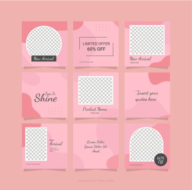 Instagram Bulmaca Şablonu Sosyal Ortam Gönderi