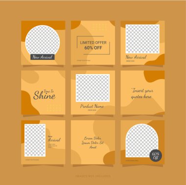 Instagram Bulmaca Şablonu Sosyal Ortam Beslemesi