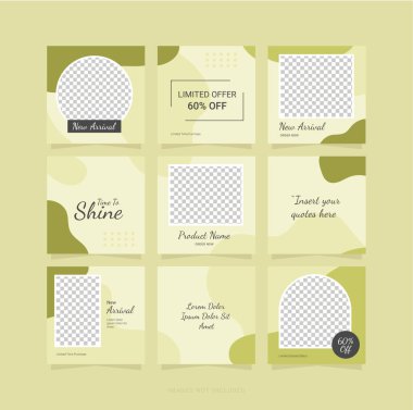 Instagram Şablonu Sosyal Medya Bulmaca GönderiName