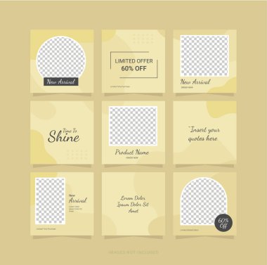 Bulmaca Instagram Şablonu Sosyal Ortam Beslemesi