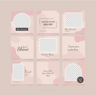 Şablon Bulmaca Instagram Sosyal Ortamı Besle