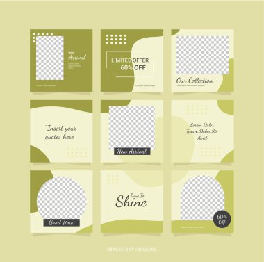 Şablon Instagram Bulmaca Moda Kadınları Besleme