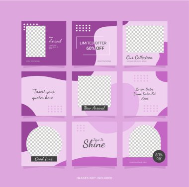 Instagram Bulmaca Şablonu Moda Kadınlarını Besle