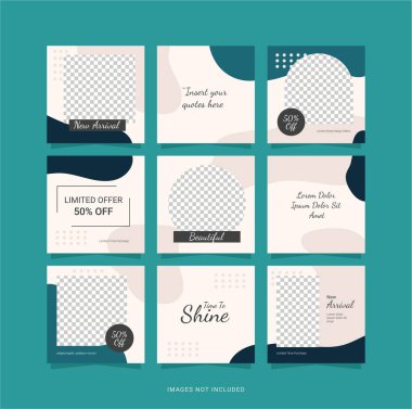 Sosyal Medya Tasarımı Şablonu Bulmaca Gönderisi