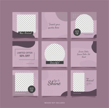 Şablon Bulmaca Posta Moda Kadınları Tasarımı