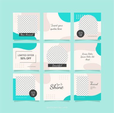 Sosyal Ortam Bulmaca Tasarımı Şablonu