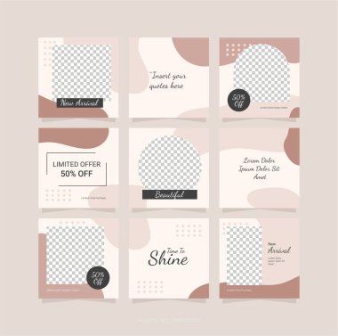 Şablon Moda Kadınları Bulmaca Tasarımı Besleme