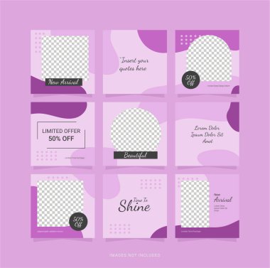 Moda Kadınları Şablon Tasarım Bulmacası