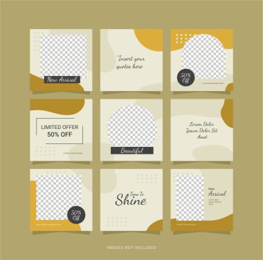 Şablon Moda Kadınları Bilmece Tasarımı Beslemesi