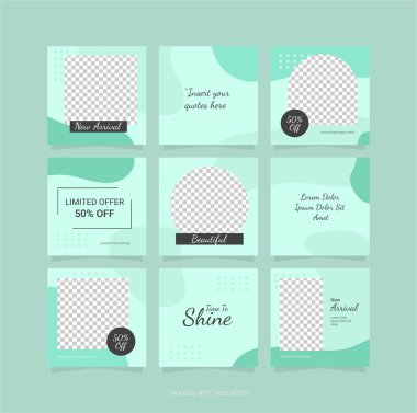 Şablon Tasarımı Bulmaca Posta Moda Kadınları