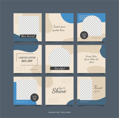 Şablon Tasarımı Posta Moda Kadınları Bulmacası