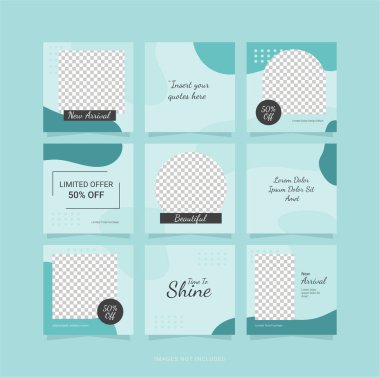 Şablon Tasarımı Moda Kadınları Bulmaca Besleme