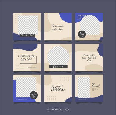 Posta Şablonu Tasarım Moda Kadınları Bulmacası