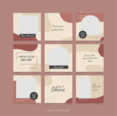 Posta Tasarım Şablonu Moda Kadınları Bulmacası